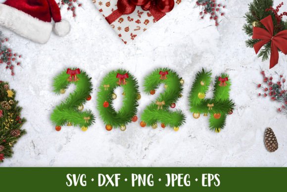 2024 Fir Branches: Illustrations for Festive Design