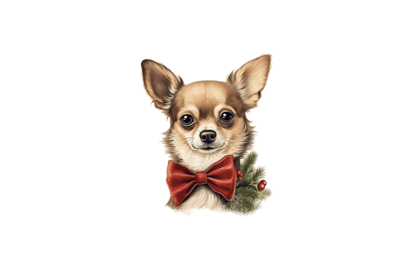 Chihuahua Christmas Card: Illustrations for Branding