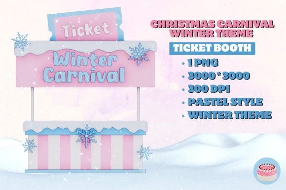 Christmas Carnival Winter – Ticket Booth Illustrations Review