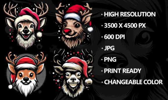 Christmas Deer Illustration Sublimation Review
