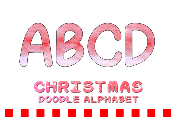 Christmas Doodle Alphabet: Festive Illustrations