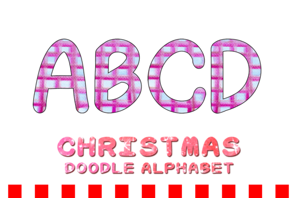 Christmas Doodle Alphabet Letter 133: Festive Illustrations