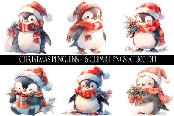 Christmas Penguin Clipart & Illustrations Review