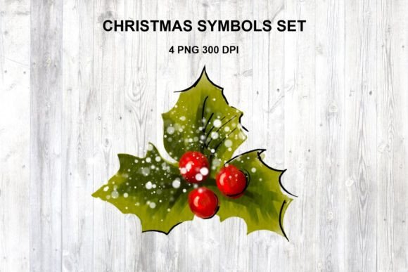 Christmas Symbols Set: Illustrations for Sellers