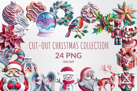 Cut-out Christmas Sublimation: Illustrations Review
