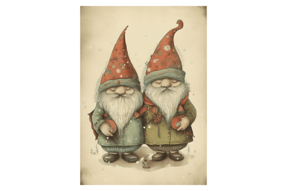 Gnomes Christmas Card Illustrations Review