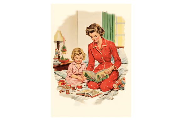Pijamas Christmas Card: Festive Illustrations