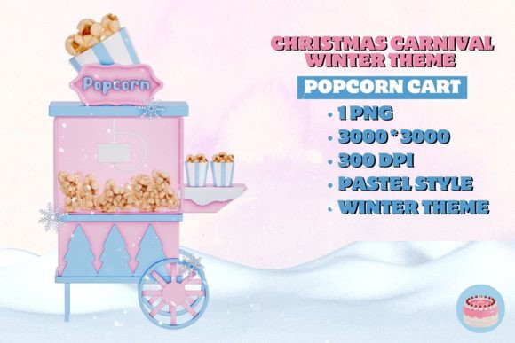 Review: Christmas Carnival Winter - Popcorn Cart Illustrations