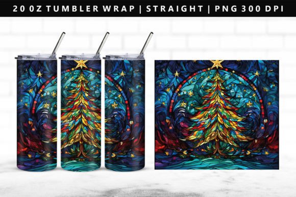 Review: Christmas Tree 20oz Tumbler Wrap PNG Illustrations