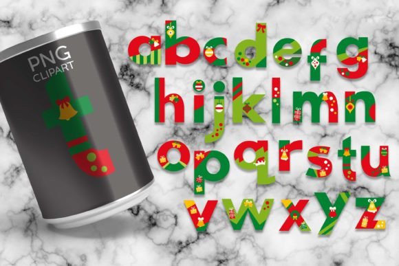 Reviewing Christmas Abc Alphabet Letters Illustrations
