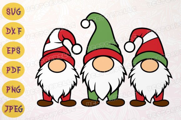 Three Gnome Shirt SVG: Nordic Illustrations
