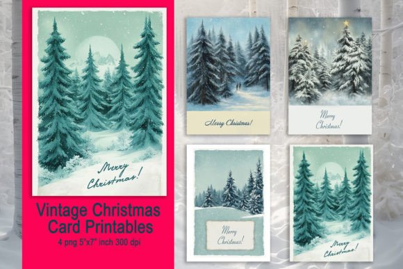 Vintage Christmas Card Illustrations Review